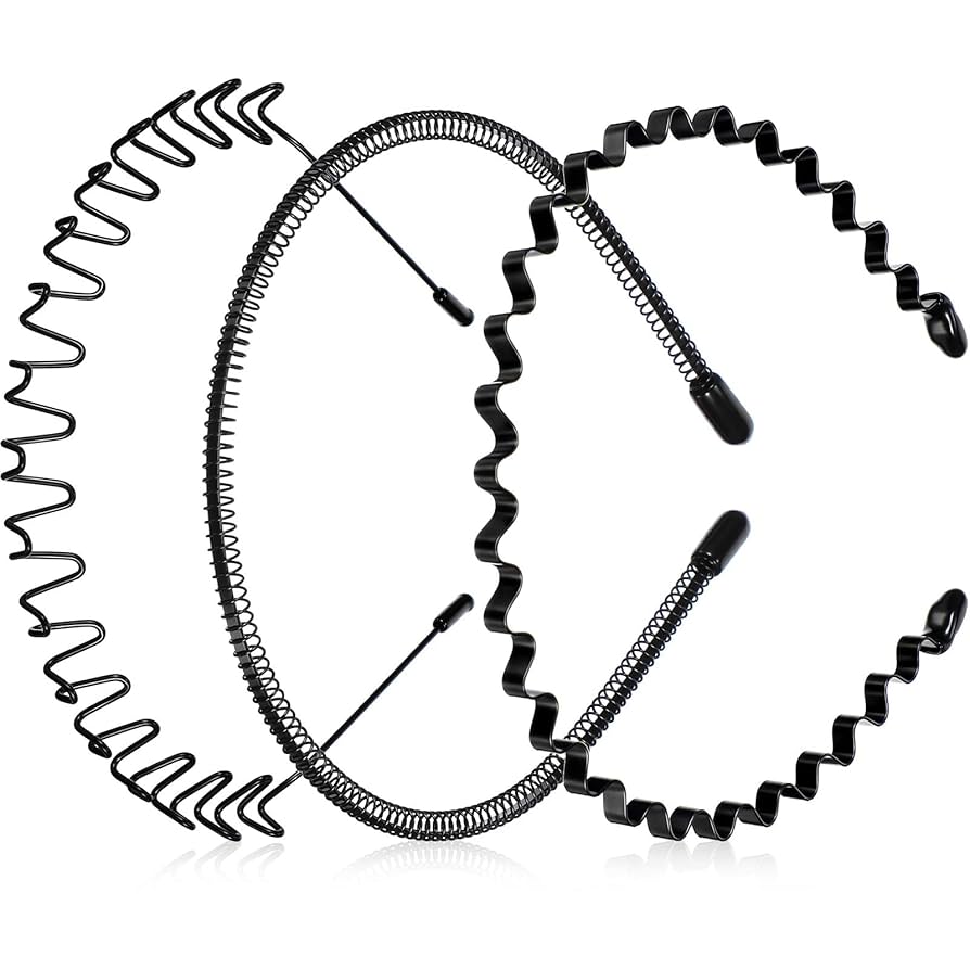 Amazon.com : WILLBOND Metal Headband 3 Pack - Unisex Wired